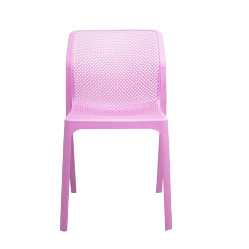 Silla Cuadrada Plástica para Exteriores Lila Andic