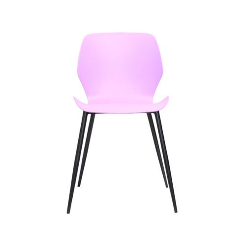 Silla Plástica con Soporte de Metal Lila Andic