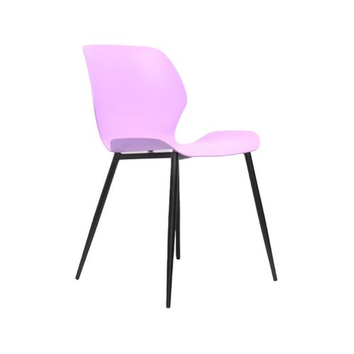 Silla Plástica con Soporte de Metal Lila Andic