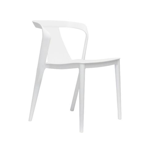 Silla Plástica para Exteriores Blanca Andic BV40
