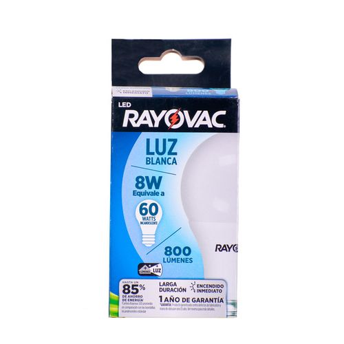 Bombillo LED 8W Luz Blanca 800LM