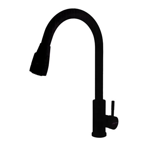 Grifo Curvo Monomando Negro para Fregadero Aquafina