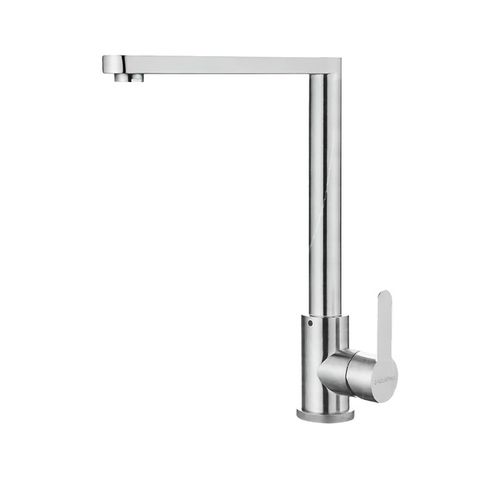 Grifo Cuadrado Monomando Plateado para Fregadero Aquafina