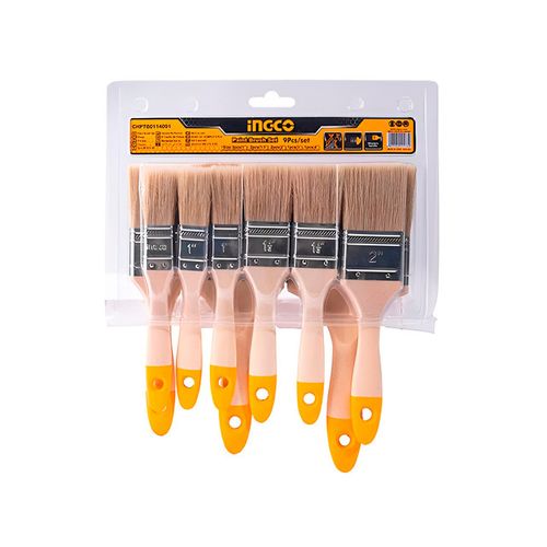 Set de Brochas de Pelo Blanco 9 Piezas