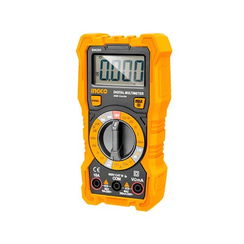 Multimetro Digital 2000 Cuentas CAT.III 600V Ingco