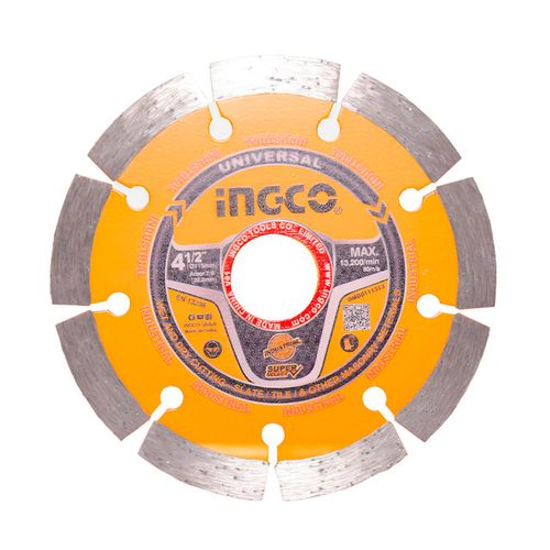 Disco de Corte Diamantado Seco/Húmedo 4 1/2'' 115mm Ingco