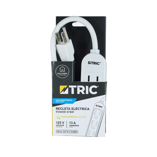 Regleta Eléctrica 3 Tomas Tric