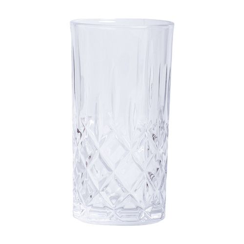 Vaso Alto de Vidrio con Relieve 430ml Andic