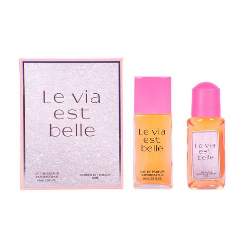 Set de Perfume 60ml + Desodorante 60ml para Dama Le Via Est Belle Via Pinky
