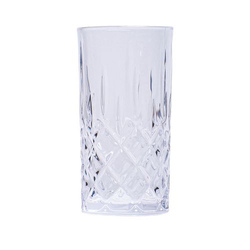 Vaso Alto de Vidrio con Relieve 430ml Andic