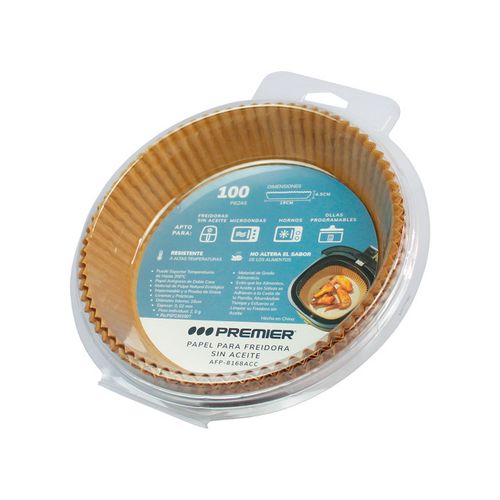 Papel Desechable para Freidora de Aire 19x4.5cm 100 Pzas