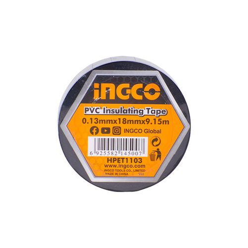 Cinta Aislante de PVC 0.13x18x9.15mm Ingco