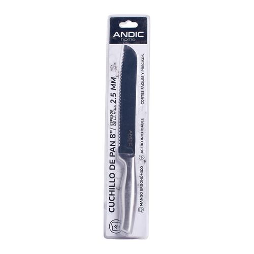 Cuchillo Pan 8'' 2.5mm Andic