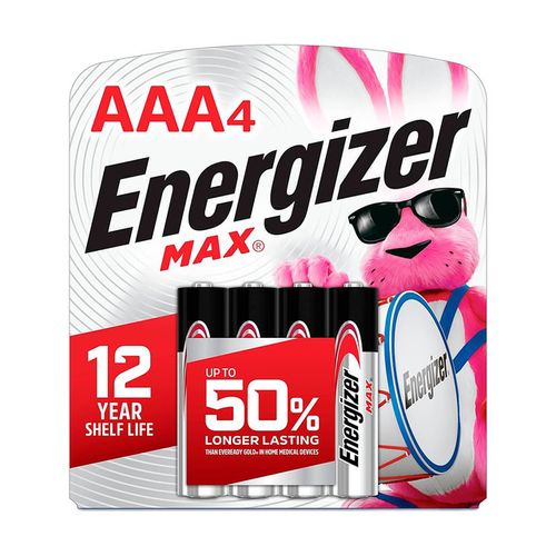 Pack 4 Pilas Alcalinas AAA Energizer