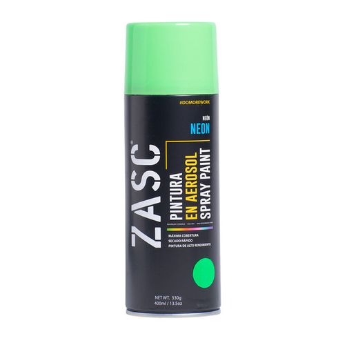 Pintura en Aerosol Verde Neón 400ml Zasc