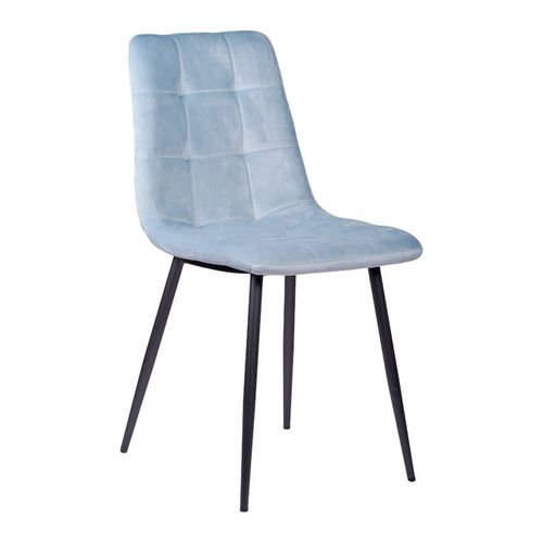 Silla para Interiores Navy Blue Patas Negras Andic