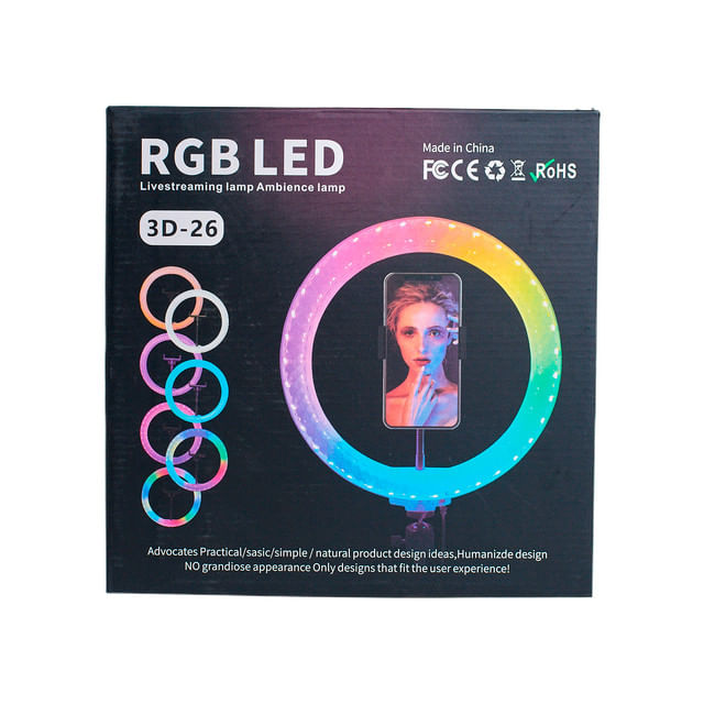 Aro De Luz De 10 Pulgadas Rgb 10 Pulgadas Aro Luz Led Mercado
