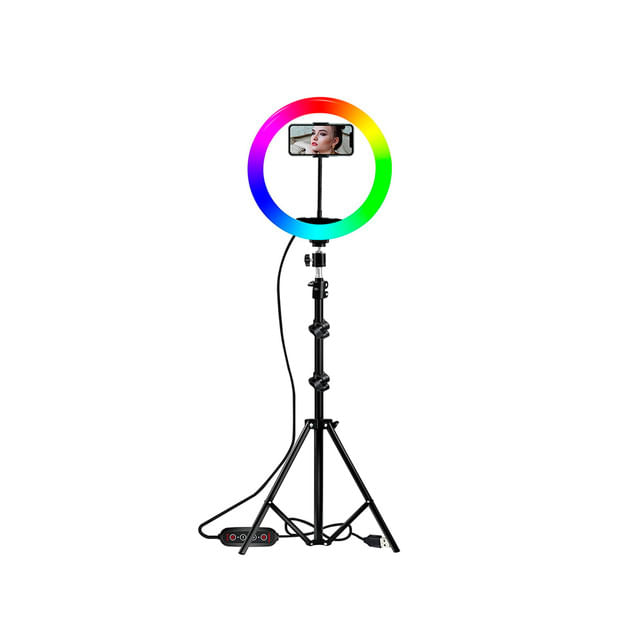 Luz Led Aro De Luz De Charlie Y Dixie 45 Cm Aro De Luz Multicolor Aro
