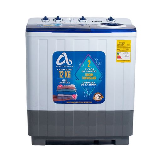 Lavadora Semiautomática 12Kg AS Electronic