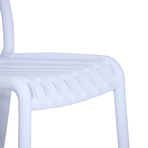 Silla para Exteriores Cuadrada de Rayas Andic
