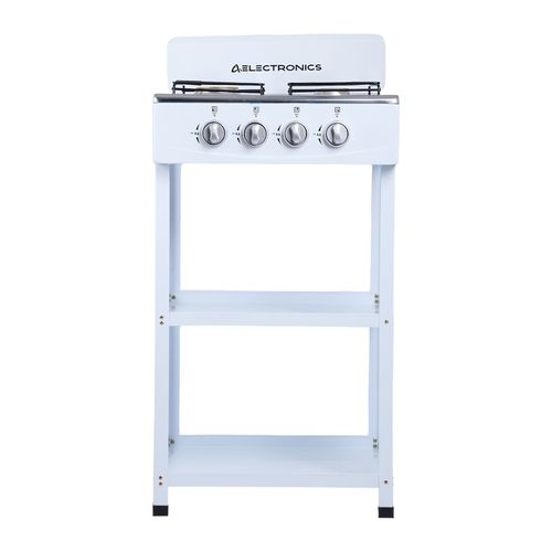 Cocina a Gas 4 Hornillas con Estantes AS Electronic