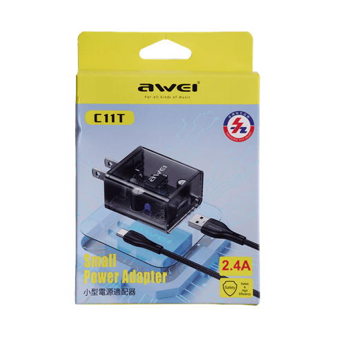 Cargador con Cable USB a USB-C Awei