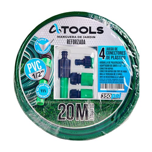 Manguera 1/2'' 20m con Accesorios AS Tools
