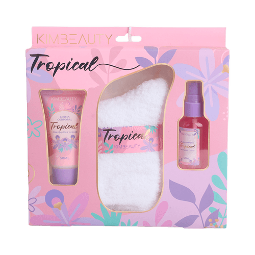 Set de Cuidado Corporal Tropical 3 Piezas Kimbeauty