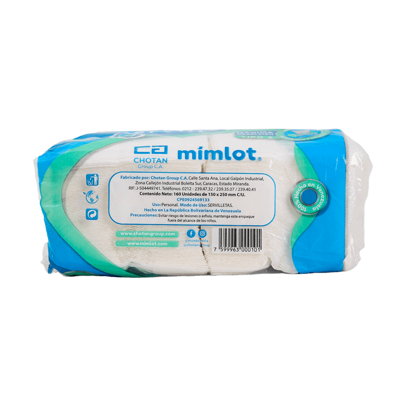 MIMLOT-PAPEL-SERVILLETA-160-HOJAS-PS160-CUIDADO-PERSONAL-MLT30S160U80UN-MUNDOTOTAL
