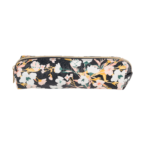 Cartuchera con Diseño de Flores Blancas Skool