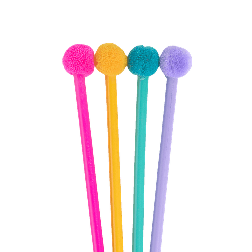 Lápices Pom Pom 4 Unidades Skool