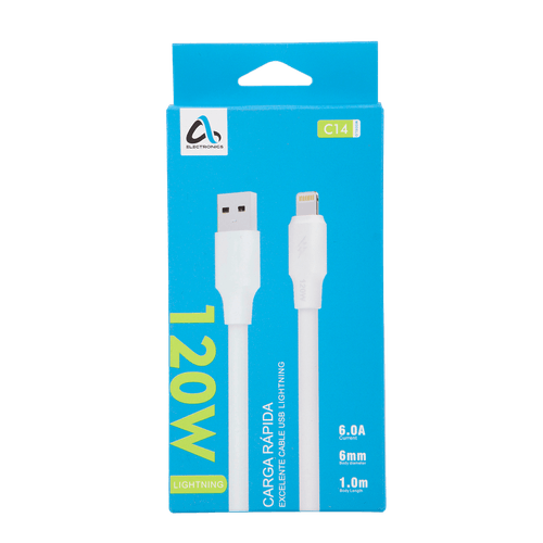 Cable USB a Lightning iPhone 1m AS Electronic