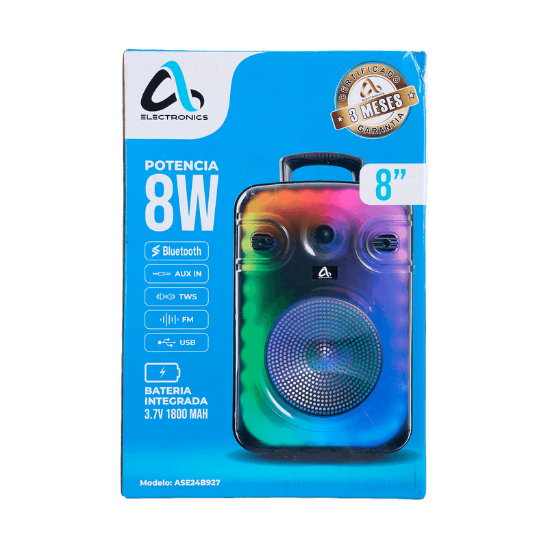 --AS-ELECTRO-CORNETA-8-----8W--ASE24B927---AUDIO-ASE24B927D50UN-MUNDOTOTAL