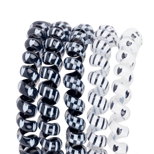 Colas de Espiral para el Cabello 5 Unidades Via Pinky