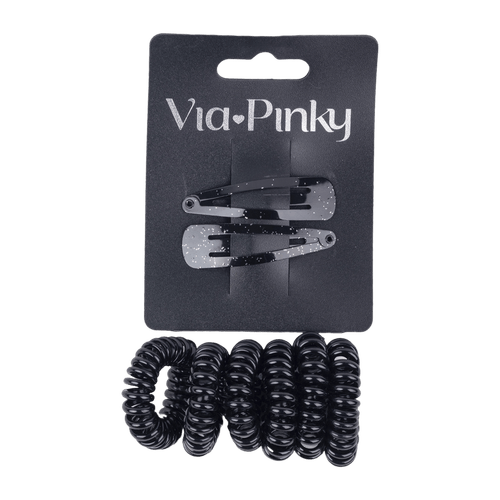 Set de 6 Colas de Espiral y 2 Ganchos Via Pinky