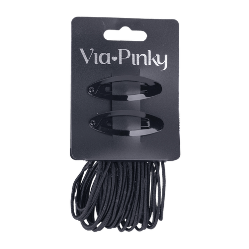 Set de 24 Colas para el Cabello y 2 Ganchos Via Pinky