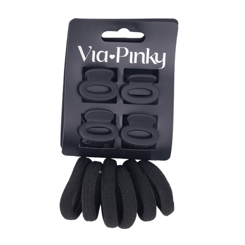 Set de 6 Colas para el Cabello y 4 Mini Pinzas Via Pinky