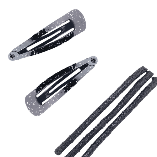 Set de 12 Colas para el Cabello y 2 Ganchos Via Pinky
