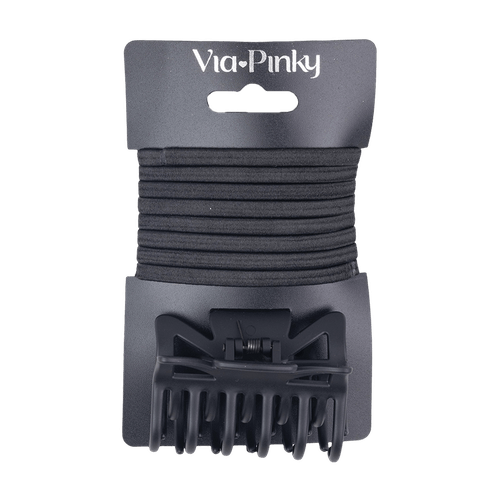 Set de 8 Colas para el Cabello y 1 Pinza Via Pinky