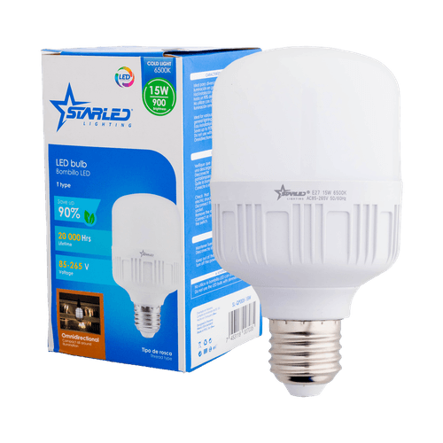 Bombillo LED 15W Tipo T Luz Fría Starled