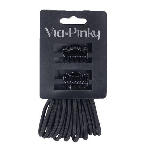 Set de 14 Colas para el Cabello y 2 Mini Pinzas Via Pinky
