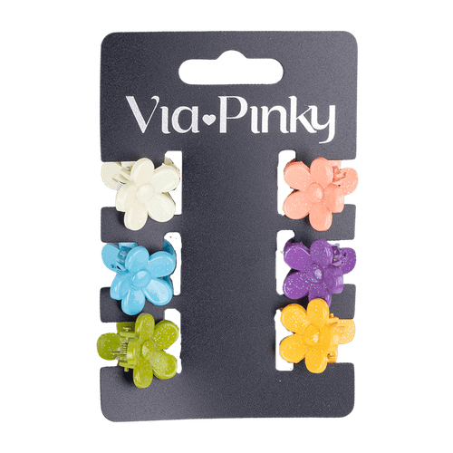 Set de 6 Mini Pinzas para el Cabello Via Pinky
