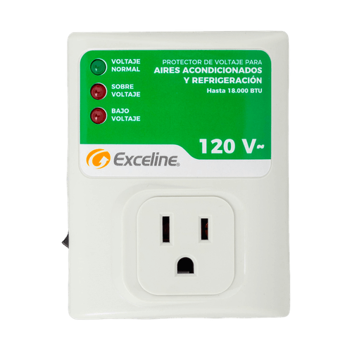 Protector de Voltaje para AA y Refrigeración 120V Exceline
