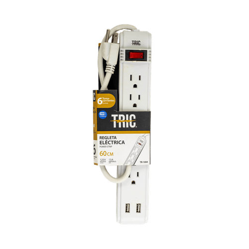 Regleta Eléctrica 6 Tomas Tric