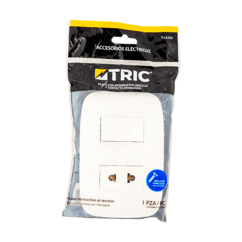 Interruptor con Tomacorriente sin Tierra Tric