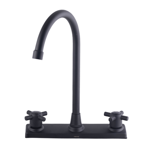 Grifo Curvo para Fregadero 8" Doble Llave Toyo