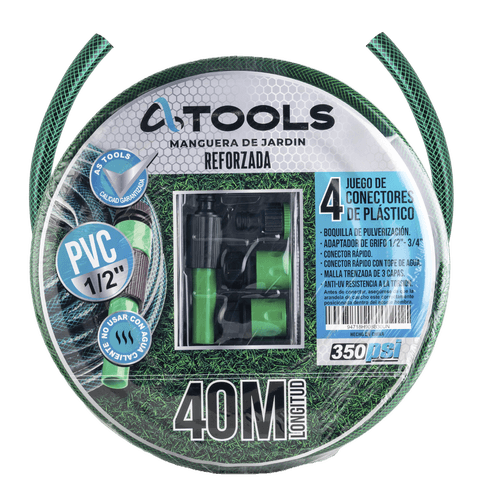 Manguera 1/2'' 40m con Accesorios AS Tools