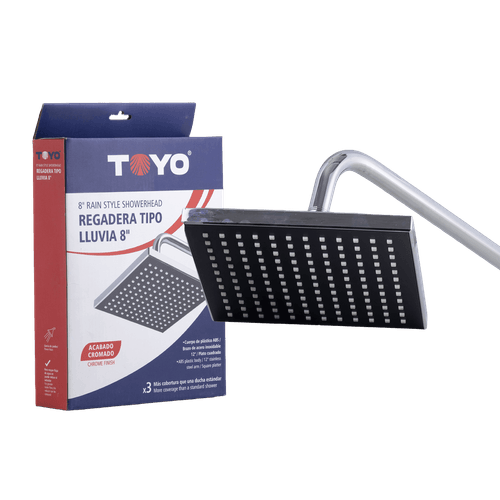 Ducha Cuadrada 8" Toyo