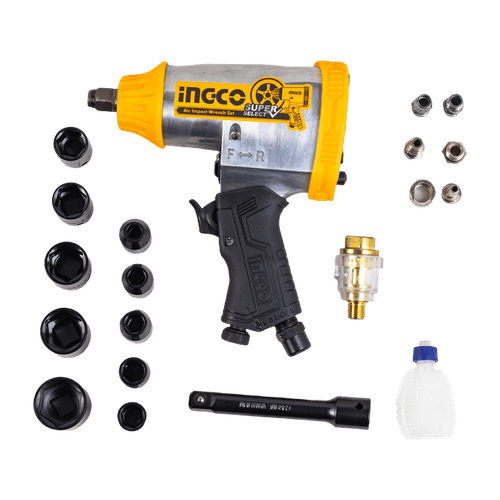Set de Llaves de Impacto 1/2'' 7000rpm con Accesorios Ingco