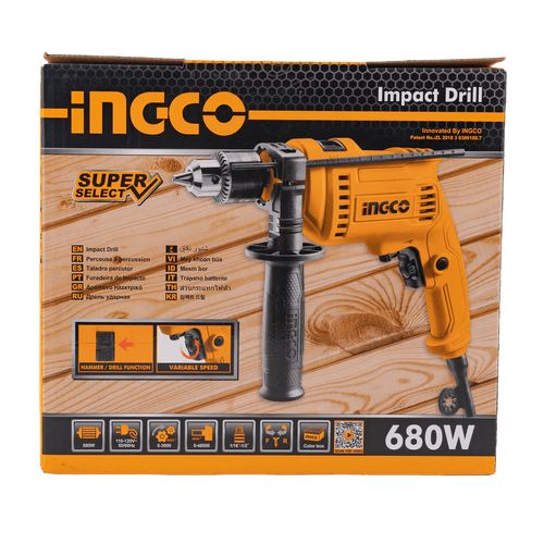 Taladro de Impacto Eléctrico 13mm 680W Ingco
